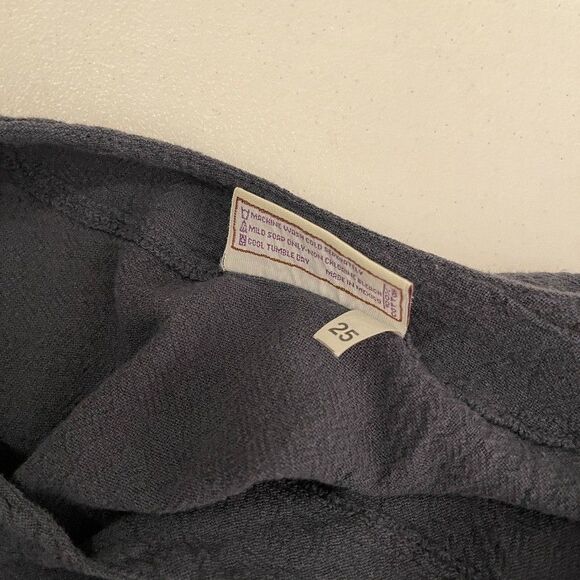 Cotton Ways Dress Women's 1 Gray V-Neck Short Sleeve Shift Layered Casual - Picture 7 of 8